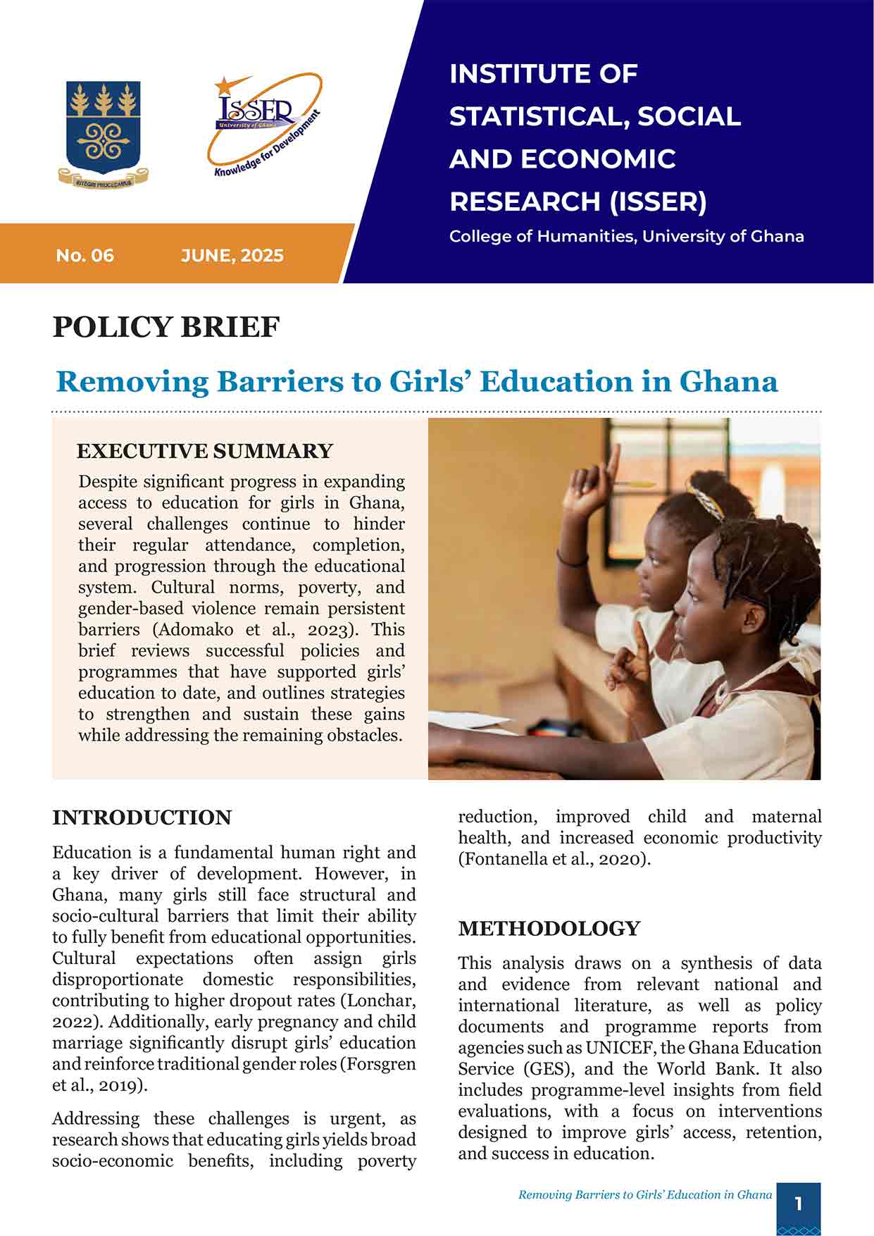 Removing Barriers to Girls’ Education in Ghana