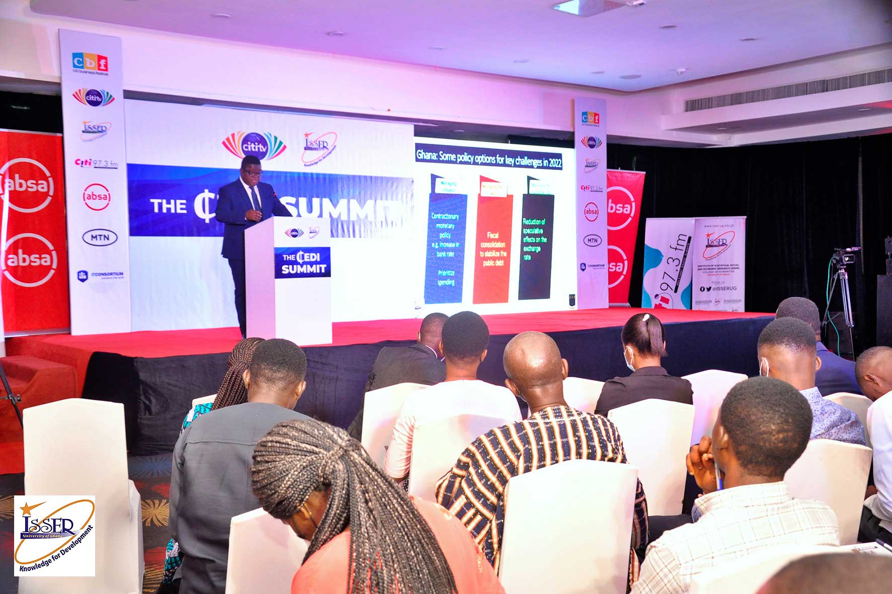 Prof. Quartey delivers his keynote presentation